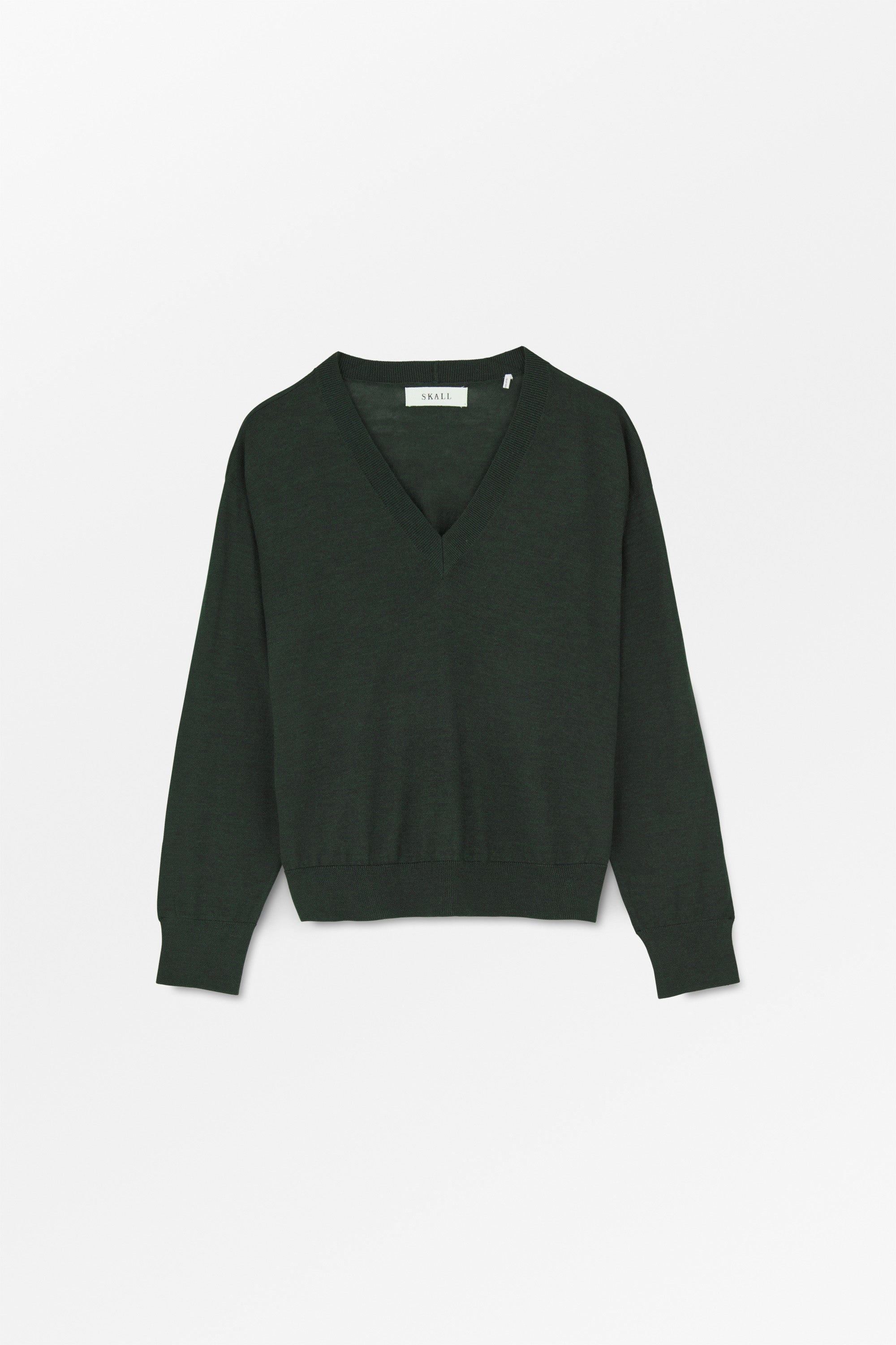 Skall Studio Amethyst V-neck jumper Jumper Dark pine